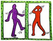 Fine Art Drawing: Keith Haring “Movers and Shakers”