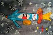 History Plus Drawing: “Sally Ride Inspired Spaceship”