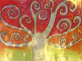 Fine Art Mixed Media: Gustav Klimt: “Tree of Life”