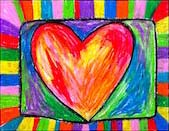 Fine Art Drawing: Jim Dine: “My Colorful Heart”