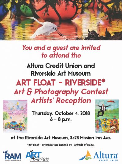 Altura Credit Union and Riverside Art Museum Art Float – Riverside Art & Photography Contest
