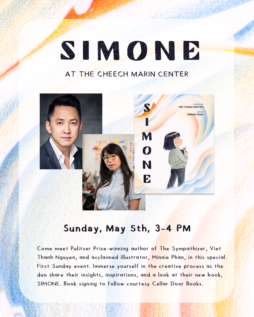 FREE EVENT – Simone Presentation by author Viet Thanh Nguyen and Illustrator Minnie Phan